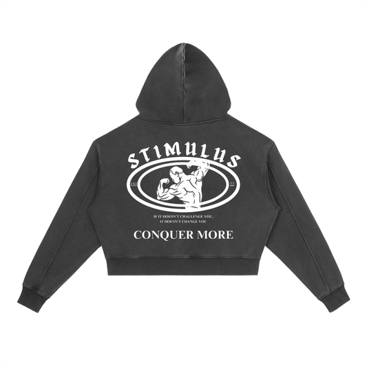 STIMULUS-Womens Conquer More Hoodie