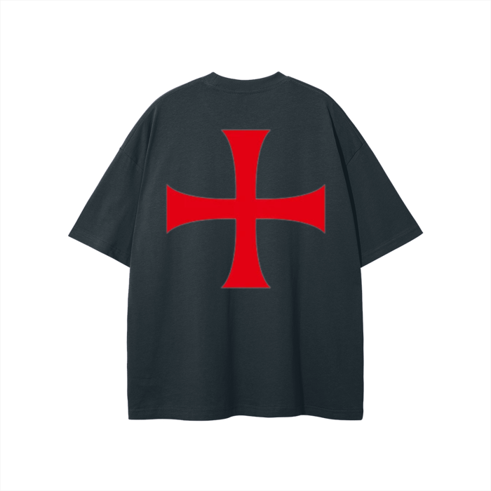 STIMULUS- Oversize Iron Cross T-sirt