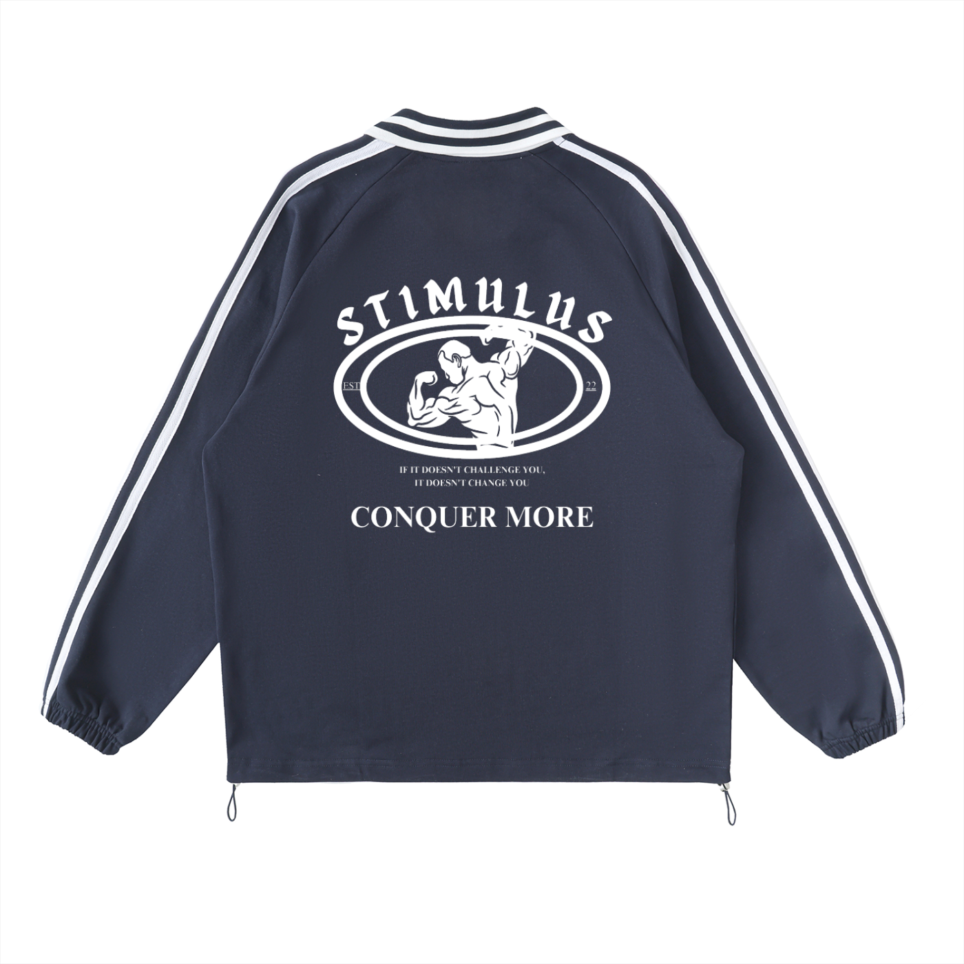 STIMULUS-SC Conquer More Collar Sweatshirt