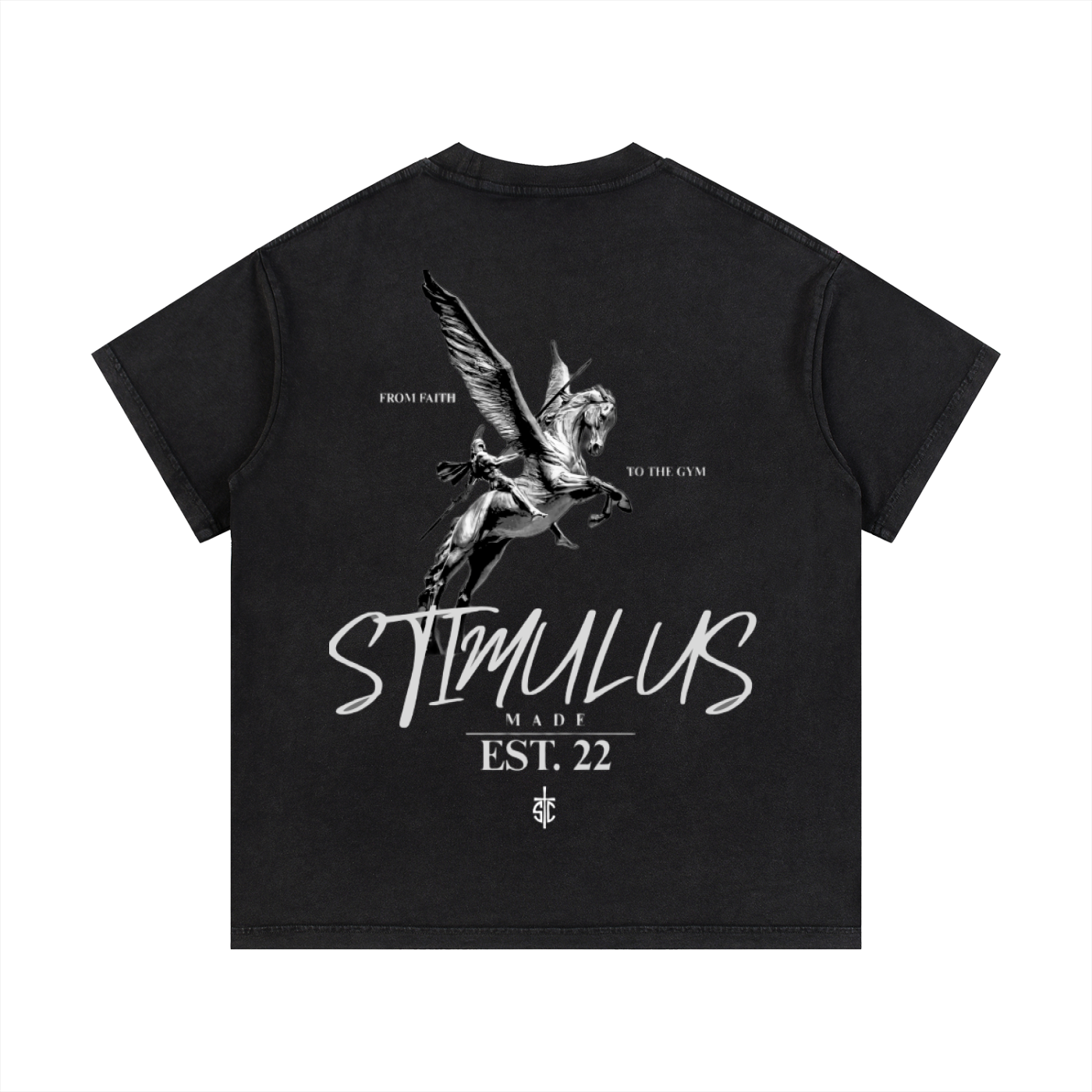 STIMULUS-Pegasus Washed T-Shirt