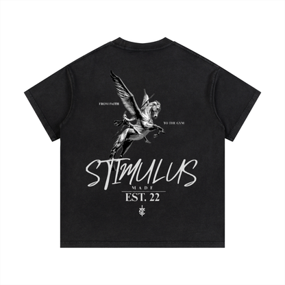 STIMULUS-Pegasus Washed T-Shirt
