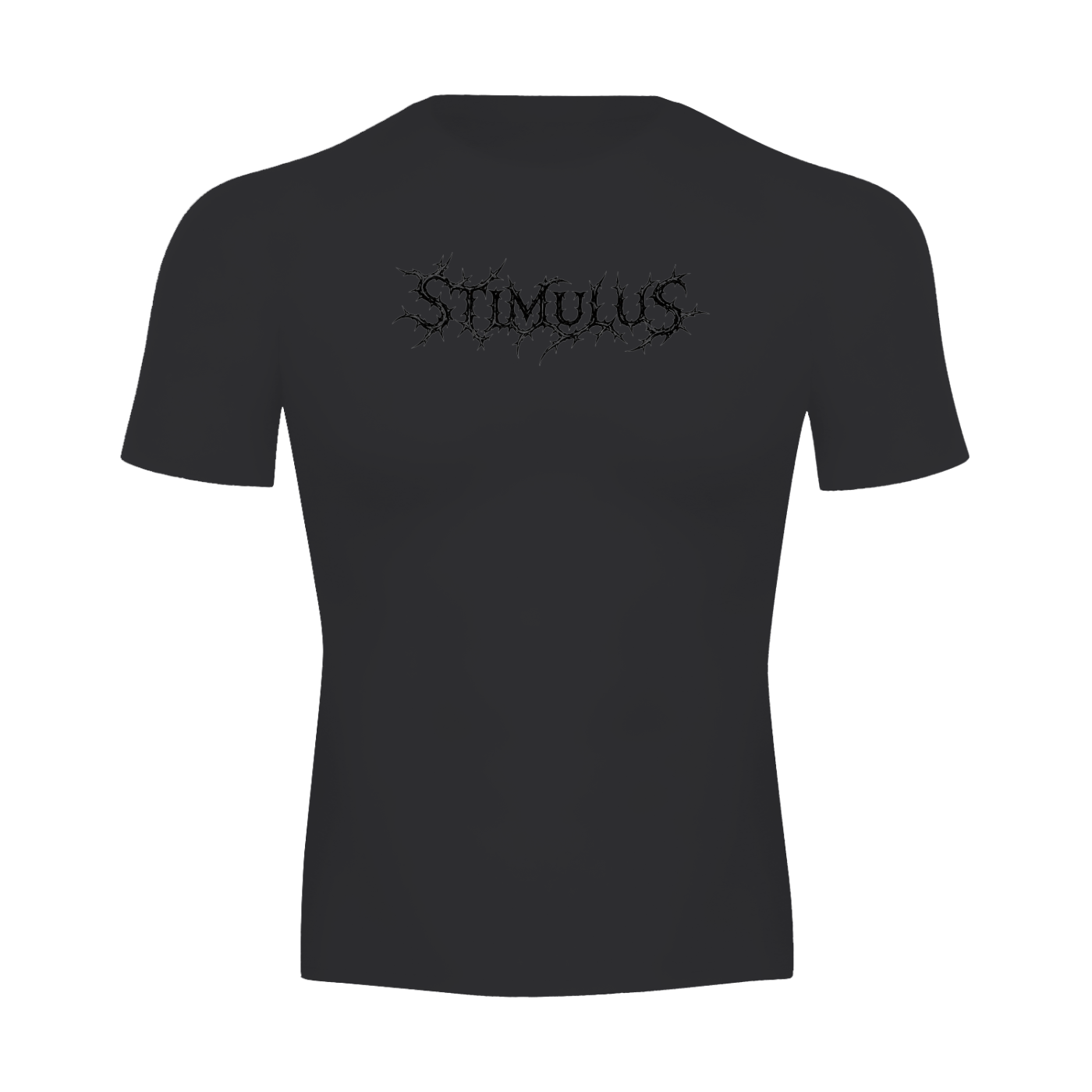 STIMULUS-Prickled Cross Compression T-Shirt