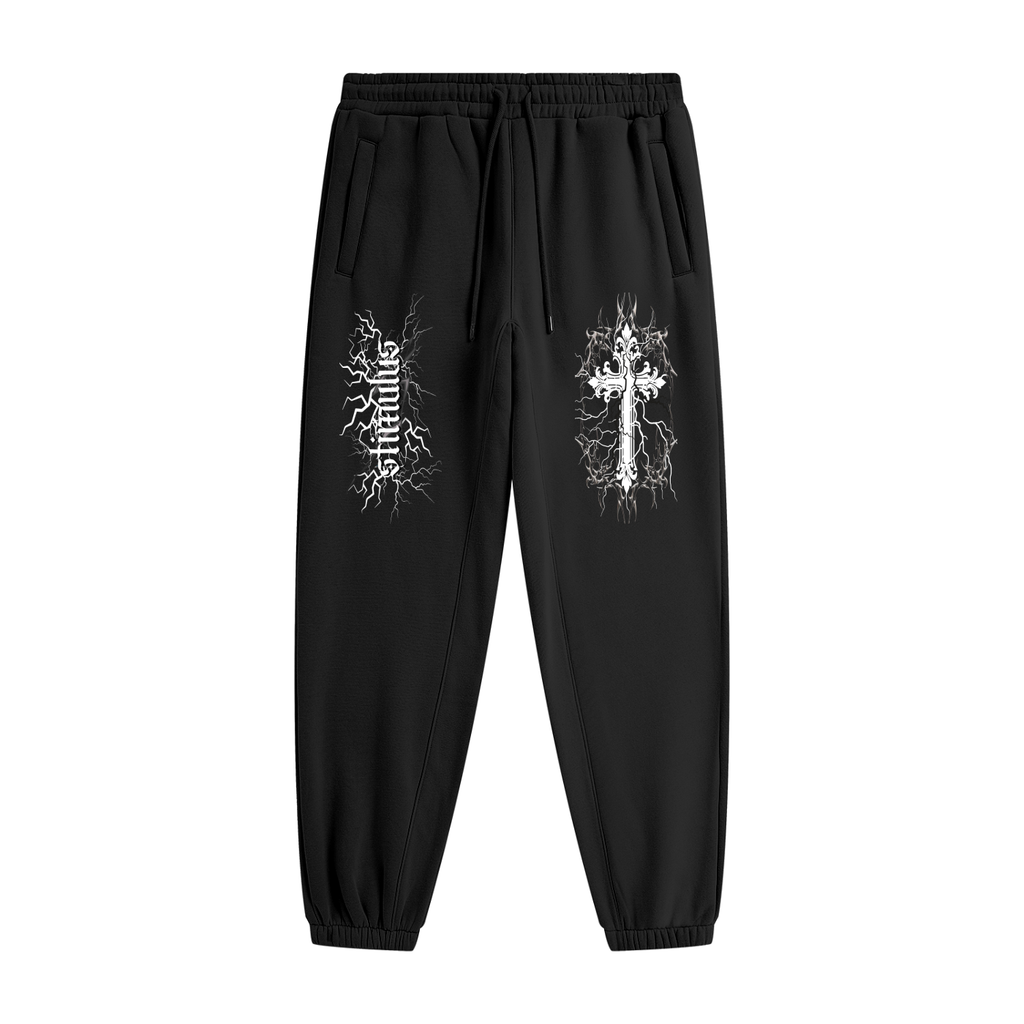 STIMULUS-Electric Cross Fleece Joggers