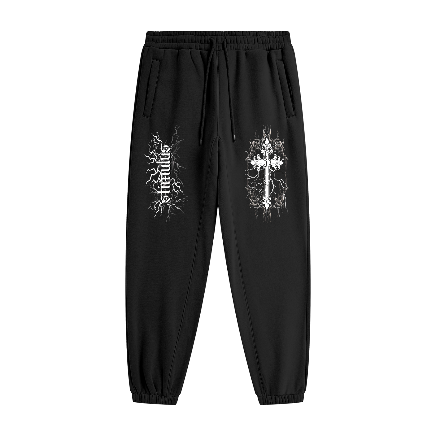 STIMULUS-Electric Cross Fleece Joggers