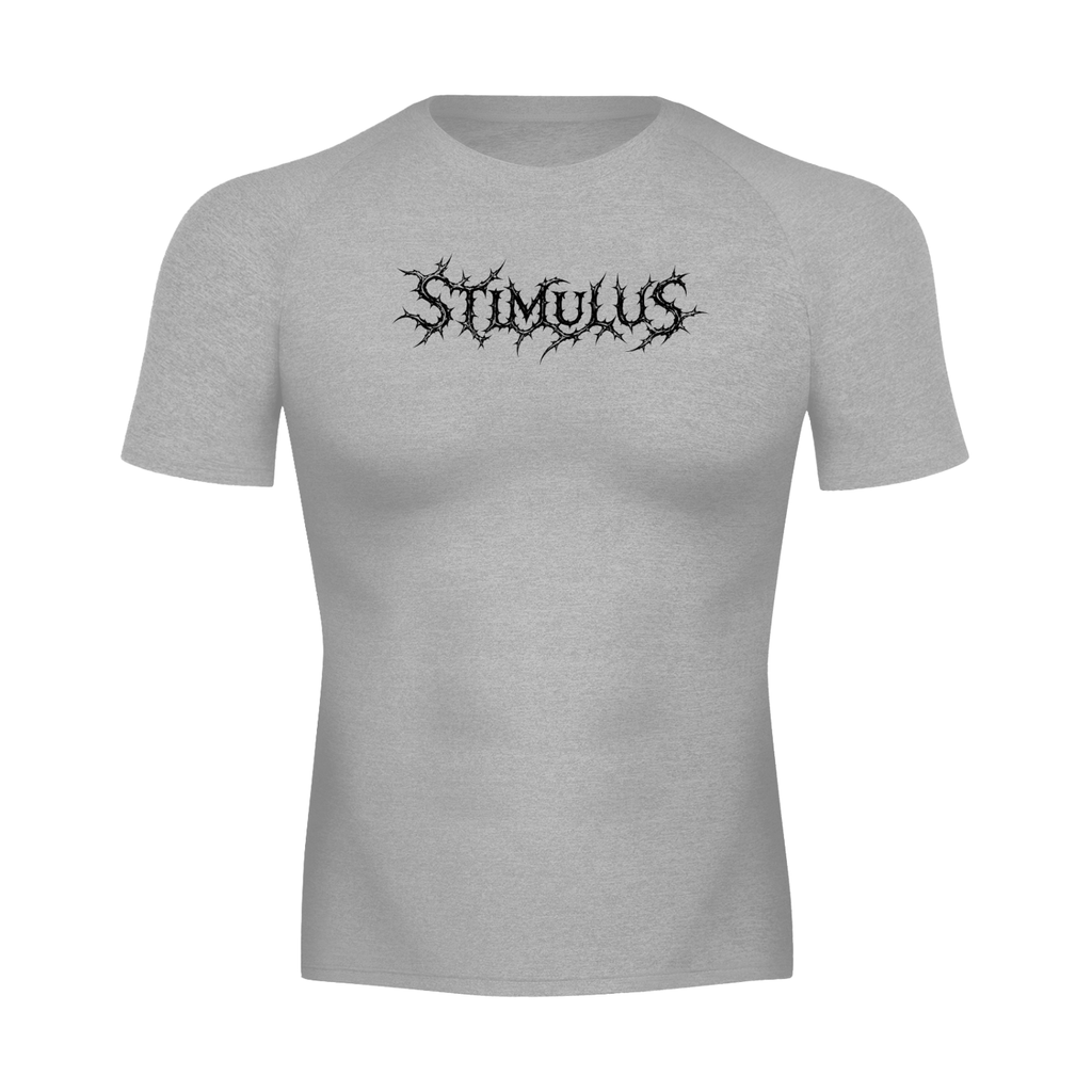 STIMULUS-Prickled Cross Compression T-Shirt
