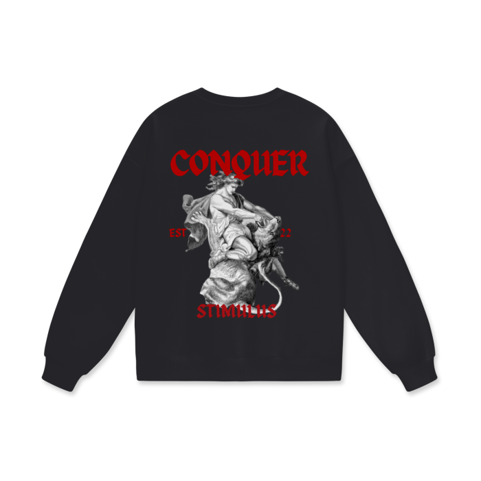 STIMULUS- Conquer Oversize Sweatshirt