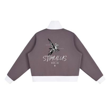 STIMULUS-Pegasus Women's Crop Track Jacket