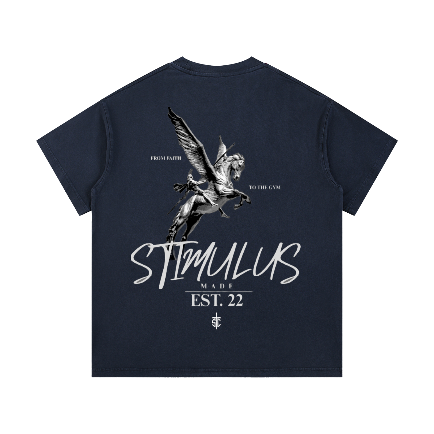 STIMULUS-Pegasus Washed T-Shirt