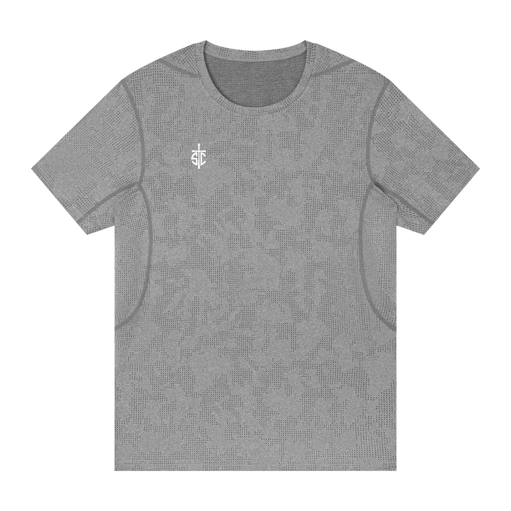 Men's Jacquard Slim Mesh T-Shirt ODMPOD