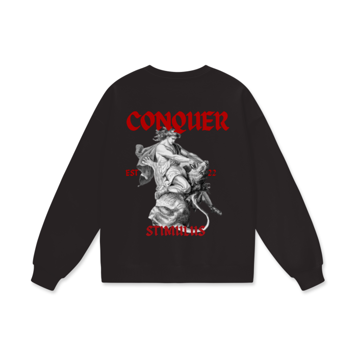 STIMULUS- Conquer Oversize Sweatshirt