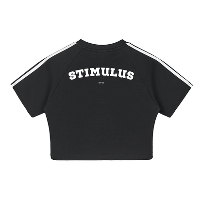 STIMULUS-Womens Performance Crop Top