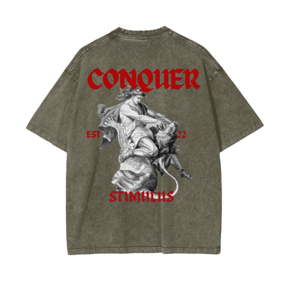 STIMULUS- Conquer Acid Oversize T-Shirt