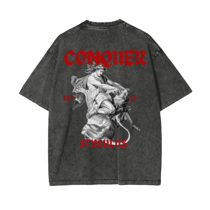 STIMULUS- Conquer Acid Oversize T-Shirt