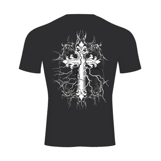 STIMULUS-Electric Cross Short Compression T-Shirt