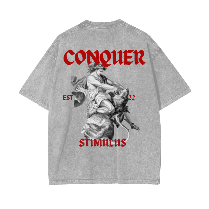 STIMULUS- Conquer Acid Oversize T-Shirt